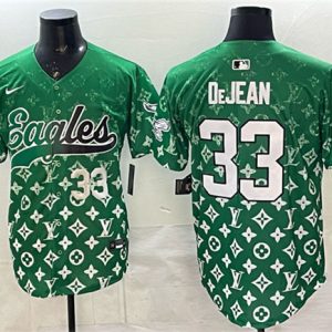 Philadelphia Eagles #33 Cooper DeJean Green With Patch Limited Stitched Jersey
