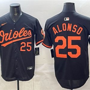 Baltimore Orioles #25 Pete Alonso Black 2025 Limited Stitched Jersey