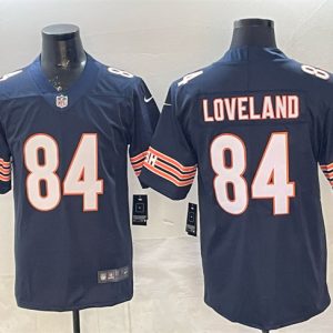 Chicago Bears #84 Colston Loveland Navy Vapor Untouchable Stitched Jersey