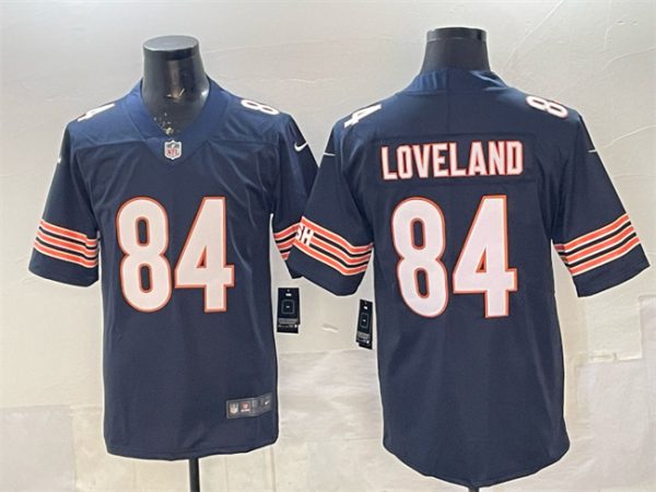 Chicago Bears #84 Colston Loveland Navy Vapor Untouchable Stitched Jersey