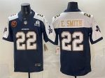 Dallas Cowboys #22 Emmitt Smith Navy F.U.S.E. With John Madden Patch Established In 1960 Patch Thanksgiving Vapor Limited Stitched Jersey