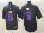 New York Giants #6 Jaxson Dart Black Fashion Vapor Untouchable Limited Stitched Jersey