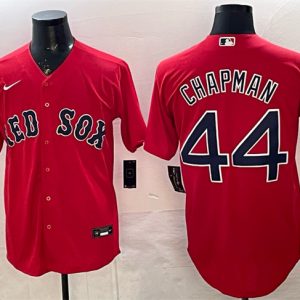 Boston Red Sox #44 Aroldis Chapman Red Cool Base Stitched Jersey