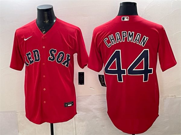 Boston Red Sox #44 Aroldis Chapman Red Cool Base Stitched Jersey