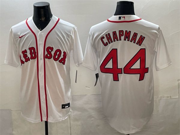 Boston Red Sox #44 Aroldis Chapman White Cool Base Stitched Jersey