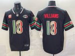 Chicago Bears #18 Caleb Williams Black Mexico F.U.S.E. With 2-star C Patch And VMH Patch Throwback Stitched Jersey