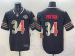 Chicago Bears #34 Walter Payton Black Mexico F.U.S.E. With VMH Patch Stitched Jersey