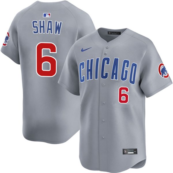 Chicago Cubs #6 Matt Shaw Grey Limited Stitched Jersey