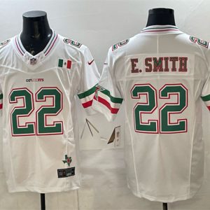 Dallas Cowboys #22 Emmitt Smith 2024 Mexico White F.U.S.E. Stitched Jersey