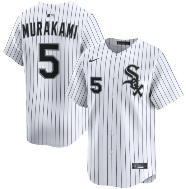 Chicago White Sox #5 Munetaka Murakami White 2025 Home Limited Stitched Jersey