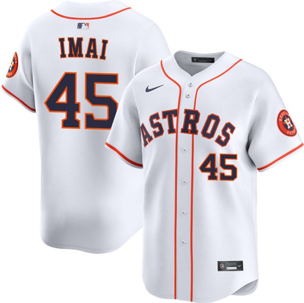 Houston Astros #45 Tatsuya Imai White 2026 Home Limited Stitched Jersey