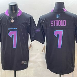 Houston Texans #7 C.J. Stroud Black F.U.S.E. 2025 DJ SCREW Vapor Limited Stitched Jersey
