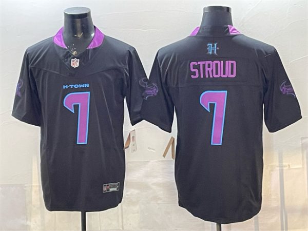 Houston Texans #7 C.J. Stroud Black F.U.S.E. 2025 DJ SCREW Vapor Limited Stitched Jersey