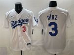 Los Angeles Dodgers #3 Edwin D¨ªaz White 2025 Limited Stitched Jersey