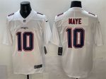 New England Patriots #10 Drake Maye White Fashion Vapor Untouchable Limited Stitched Jersey