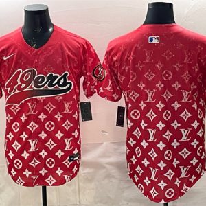 San Francisco 49ers Blank Red Limited Stitched Jersey