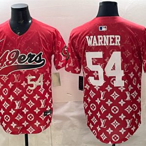 San Francisco 49ers #54 Fred Warner Red Limited Stitched Jersey