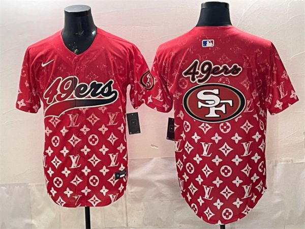 San Francisco 49ers Team Big Logo Red Limited Stitched Jersey