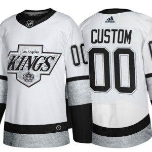 Los Angeles Kings Custom White Throwback Stitched Jersey