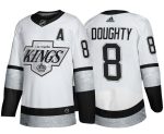 Los Angeles Kings #8 Drew Doughty White Throwback Stitched Jersey