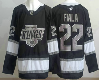 Los Angeles Kings #22 Kevin Fiala Black Alternate Authentic Jersey