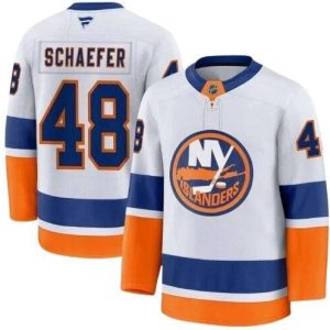 New York Islanders #48 Matthew Schaefer Blue White 2025 Stitched Jersey