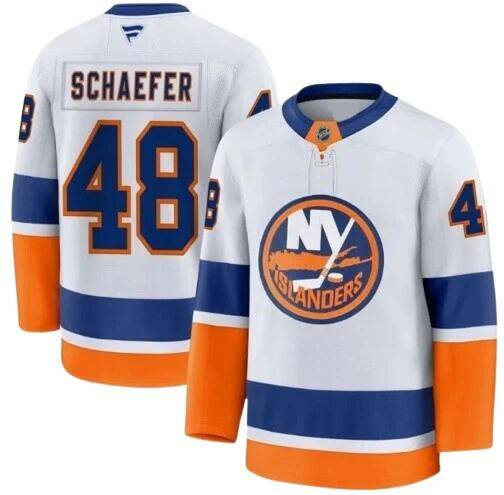 New York Islanders #48 Matthew Schaefer Blue White 2025 Stitched Jersey