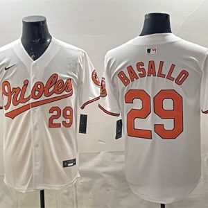 Baltimore Orioles #29 Samuel Basallo White 2025 Limited Stitched Jersey