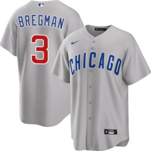 Chicago Cubs #3 Alex Bregman Gray 2026 Cool Base Limited Stitched Jersey