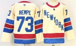 New York Rangers #73 Matt Rempe Beige 2025-26 Winter Classic With A Patch Stitched Jersey