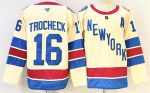 New York Rangers #16 Vincent Trocheck Beige 2025-26 Winter Classic With A Patch Stitched Jersey