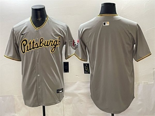 Pittsburgh Pirates Blank Gray Limited Stitched Jersey