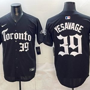Toronto Blue Jays #39 Trey Yesavage Black Gothic North Edition Limited Stitched Jersey