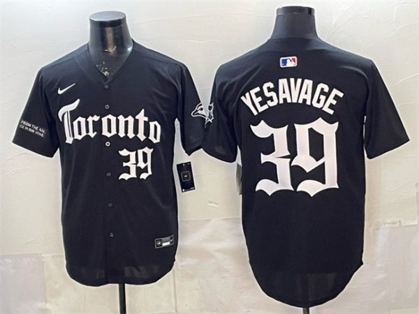 Toronto Blue Jays #39 Trey Yesavage Black Gothic North Edition Limited Stitched Jersey