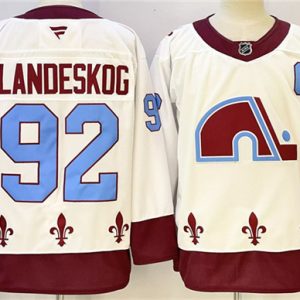 Colorado Avalanche #92 Gabriel Landeskog White 2024-25 With C Patch Stitched Hockey