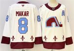 Colorado Avalanche #8 Cale Makar White 2024-25 With A Patch Stitched Jersey