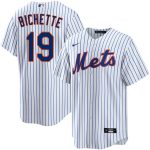 New York Mets #19 Bo Bichette 2026 White Cool Base Stitched Jersey