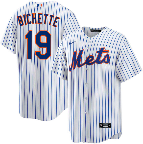 New York Mets #19 Bo Bichette 2026 White Cool Base Stitched Jersey