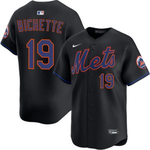 New York Mets #19 Bo Bichette 2026 Black Limited Stitched Jersey