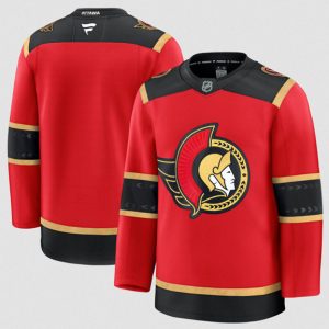 Ottawa Senators Blank Red Alternate Stitched Jersey