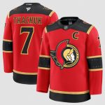 Ottawa Senators #7 Brady Tkachuk Red Alternate With C Patch Stitched Jersey