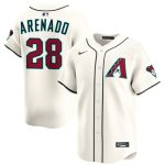 Arizona Diamondbacks #28 Nolan Arenado Cream Home Limited Stitched Jersey