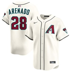 Arizona Diamondbacks #28 Nolan Arenado Cream Home Limited Stitched Jersey