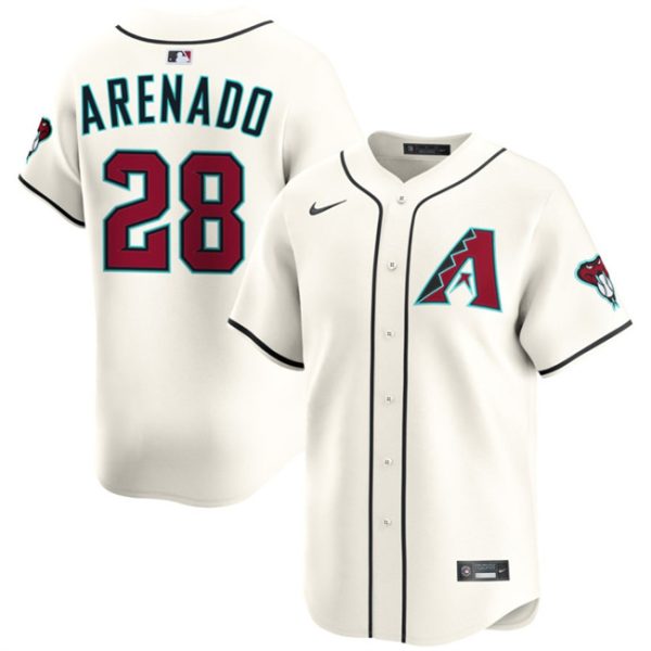 Arizona Diamondbacks #28 Nolan Arenado Cream Home Limited Stitched Jersey