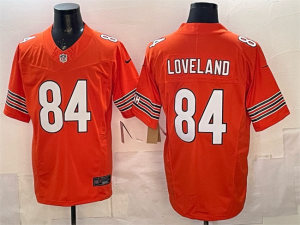 Chicago Bears #84 Colston Loveland Orange 2025 Draft F.U.S.E. Vapor Untouchable Limited Stitched Jersey