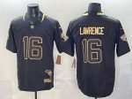 Jacksonville Jaguars #16 Trevor Lawrence Black Gold 2025 F.U.S.E. With Patch Vapor Untouchable Limited Stitched Jersey