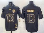 Miami Dolphins #13 Dan Marino Black Gold F.U.S.E. With Patch Limited Stitched Jersey