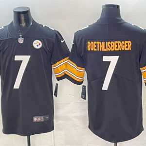 Pisttburgn Steelers #7 Ben Roethlisberger Black Vapor Untouchable Limited Stitched Jersey