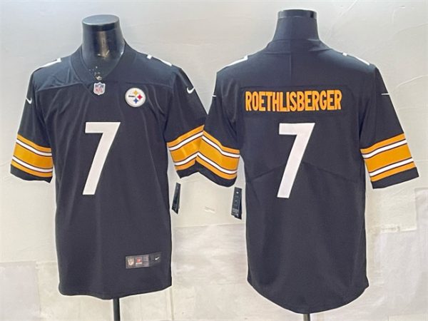 Pisttburgn Steelers #7 Ben Roethlisberger Black Vapor Untouchable Limited Stitched Jersey