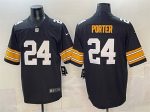 Pittsburgh Steelers #24 Joey Porter Jr. Black Vapor Untouchable Limited Stitched Jersey